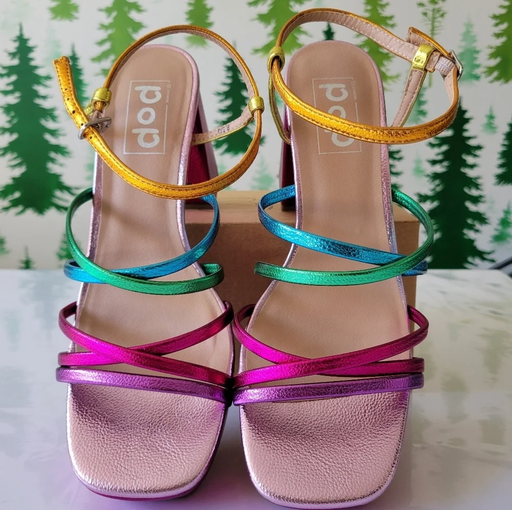 New Pop Kallie Heeled Sandal. - Picture 3 of 9